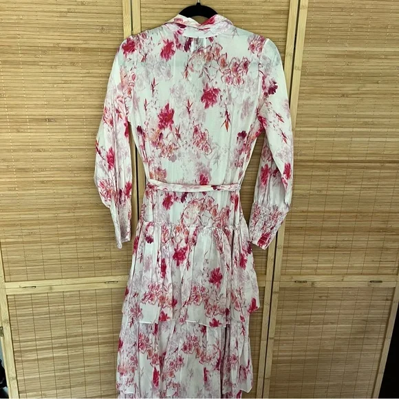 Misa Los Angles Abigail Floral Button Front Belted Maxi Shirt Dress NWT XS - Picture 7 of 8